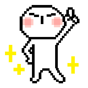 ドット絵風<br />[スタンプ風デコ]